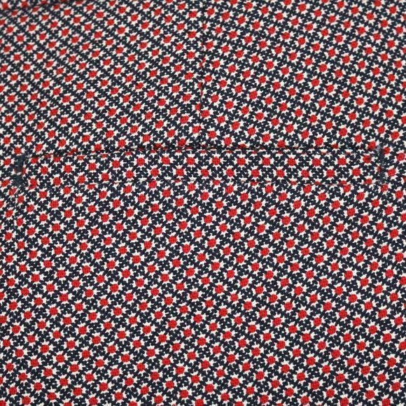 Talbots Heritage Slim Skinny Crop Pants High Rise Red‎ Blue Stretch 8 - Picture 9 of 12